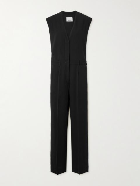 Isabel Marant Pleated Crepe Jumpsuit