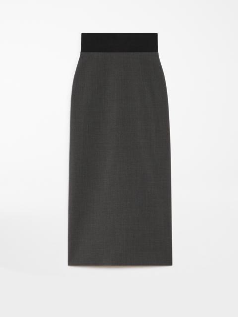 Sportmax ANNY1234 Stretch wool midi skirt