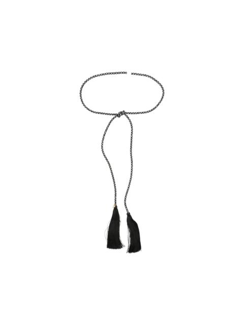 forte_forte crystal-embellished braided belt