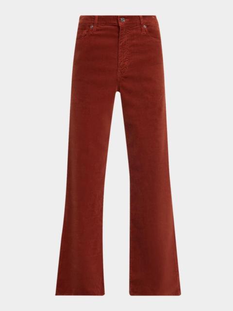 FRAME Le Slim Palazzo Corduroy Jeans