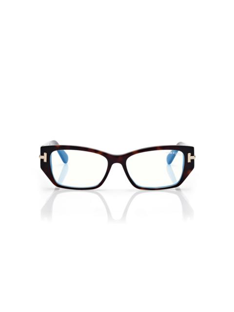 TOM FORD ICON BULE BLOCK RECTANGULAR OPTICALS