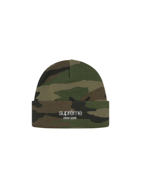 Supreme Radar Beanie 'Woodland Camo'