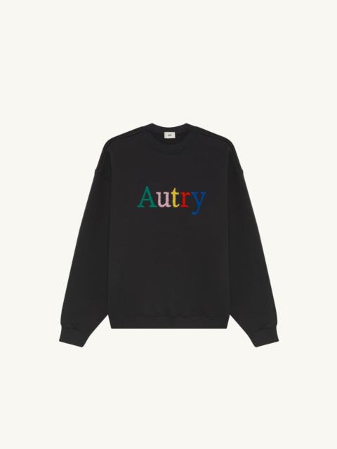 AUTRY SWEATSHIRT WITH MULTICOLOR LOGO UNISEX