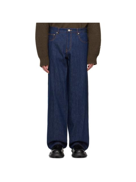 RECTO Blue Vincent Straight Fit Jeans