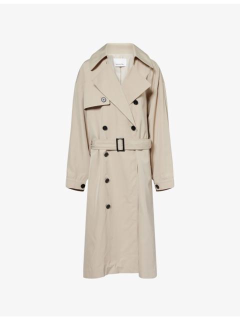 The Frankie Shop Mavis Oversized Woven Trench