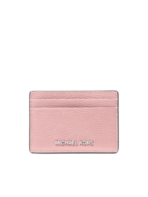MICHAEL KORS grained leather card holder