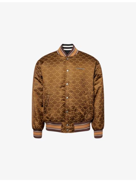 A BATHING APE® Logo-Print Nylon Bomber Jacket