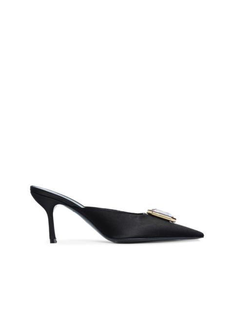 RETROFÊTE 75mm Francesca crystal-embellished mules