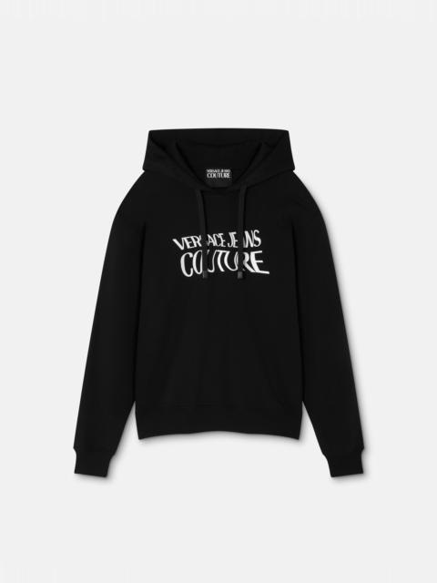 VERSACE JEANS COUTURE Cotton-Jersey Hoodie