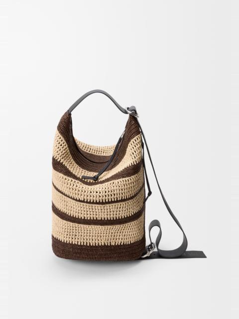 Loewe Loop bucket in raffia
