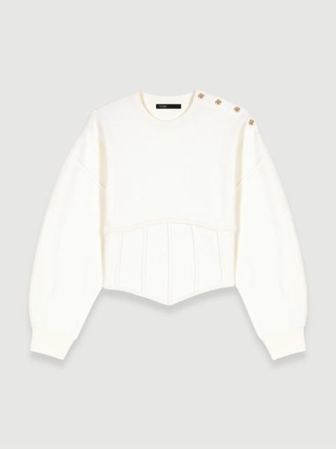 maje Knit corset jumper