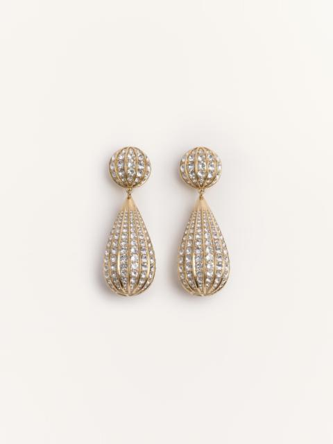 Valentino POETIQUES DES GOUTTES METAL AND SWAROVSKI® CRYSTAL EARRINGS
