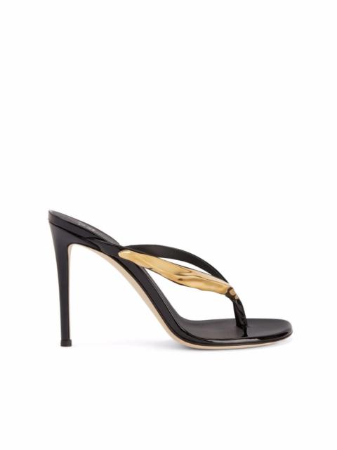 Anuby patent leather sandals
