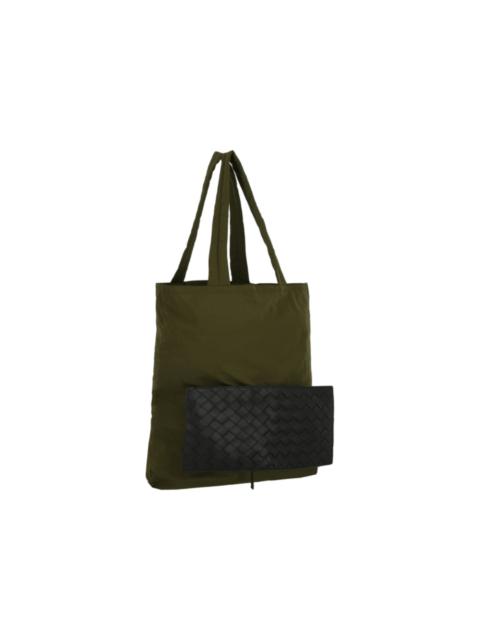 Bottega Veneta Bottega Veneta Nylon Tote Green/Black