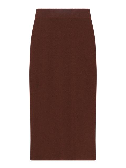 A.L.C. Clover Metallic Knit Midi Skirt