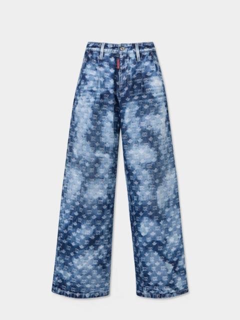 DSQUARED2 D2 MONOGRAM BIG MAN JEANS