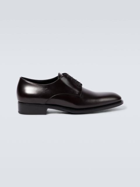 Adrien leather derby shoes