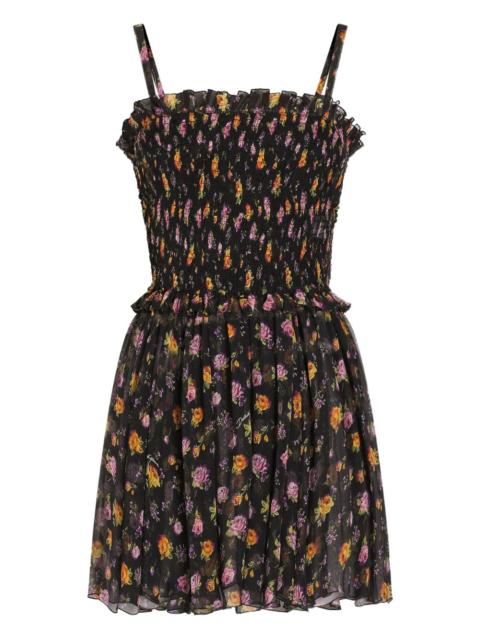 Dolce & Gabbana ruffled floral mini dress