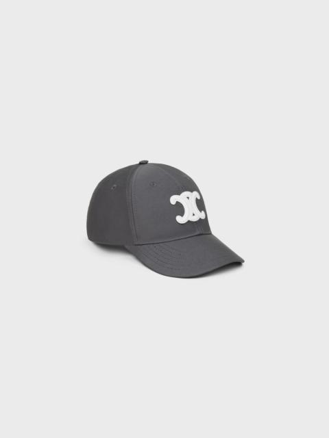 CELINE triomphe baseball cap IN WASHED COTTON GABARDINE