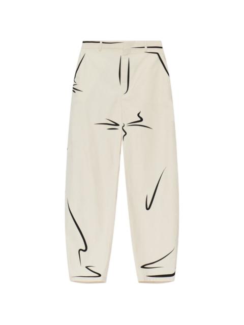 Moschino print trousers