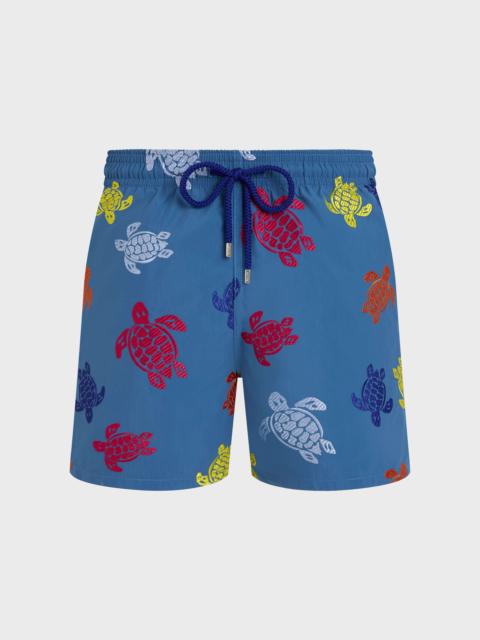 Vilebrequin MEN EMBROIDERED SWIM TRUNKS RONDE DES TORTUES - LIMITED EDITION