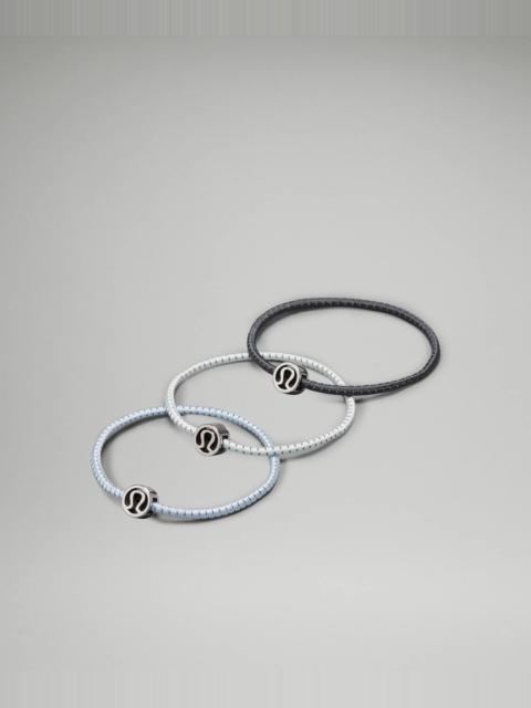 lululemon Glow On Hair Ties *3 Pack