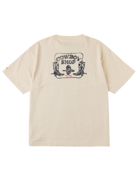 EVISU Cowboy Boots and Hat Stamp T-shirt