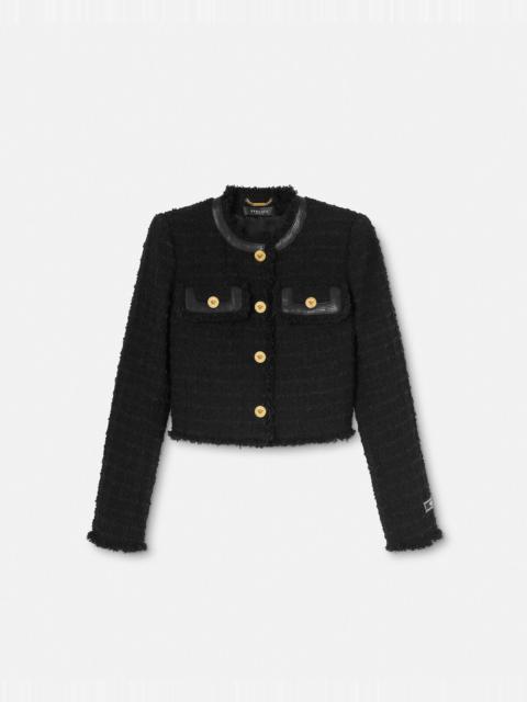 Bouclé Tweed Cardigan Jacket