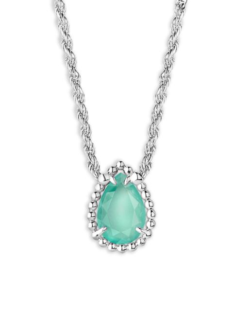 Boucheron Women's Serpent Bohème 18K White Gold, Aquaprase & 0.03 TCW Diamond Extra Small Pendant Necklace - W