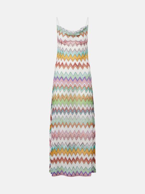 Missoni Zigzag lamé maxi dress