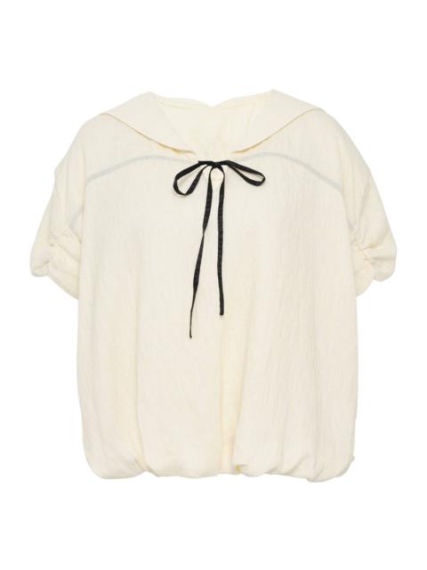 RENLI SU Balloon Fit With Bow Top