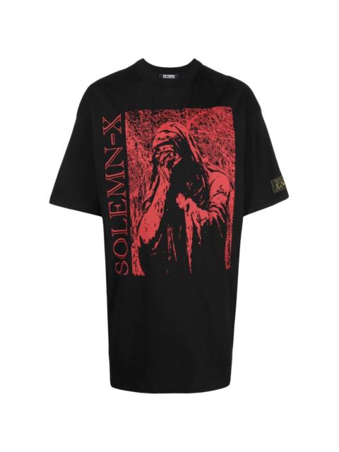 Raf Simons Solemn-X graphic-print T-shirt | REVERSIBLE