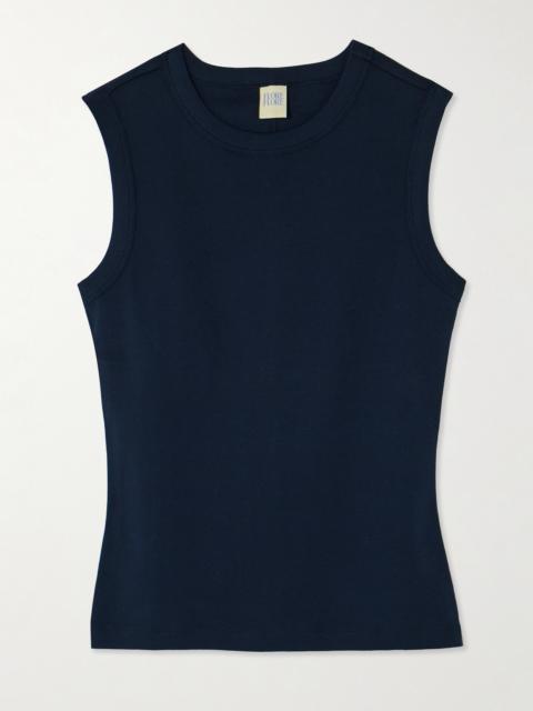FLORE FLORE Esmé Ribbed Organic Cotton-jersey Tank