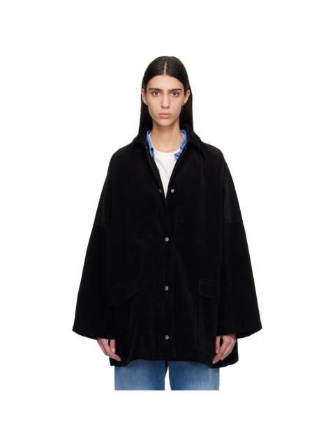 TOTEME Black Cord Overshirt Chore Jacket