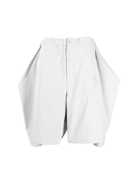 Maison MIHARAYASUHIRO deconstructed combo cotton shorts