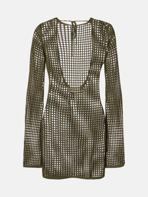 BANANHOT Serena open-knit minidress