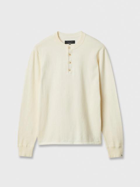 rag & bone Washed Cotton Henley Sweater
