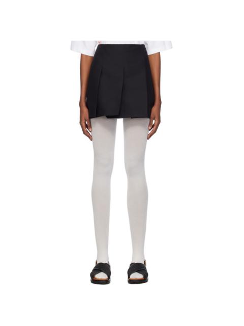 Marni Black Pleated Miniskirt