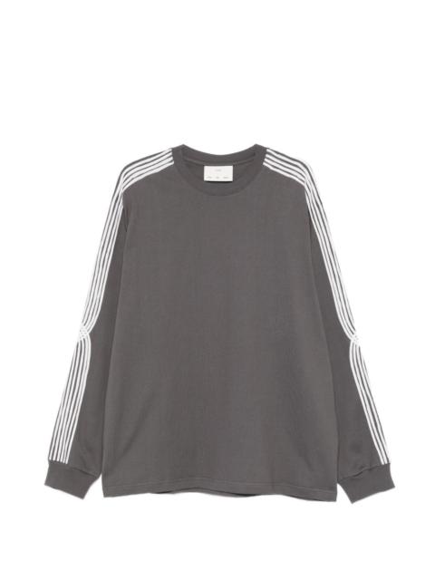 Song for the Mute stripe sleeve sweater