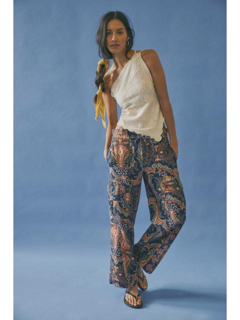 FREE PEOPLE We The Free Park Ave Printed Pull-On Cargo Pants