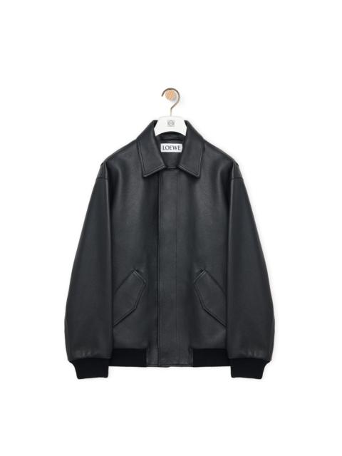 Bomber jacket in nappa calfskin