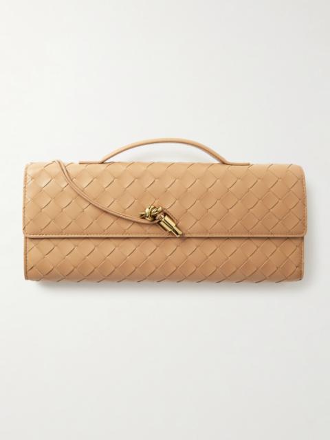Bottega Veneta Andiamo Intrecciato Leather Clutch