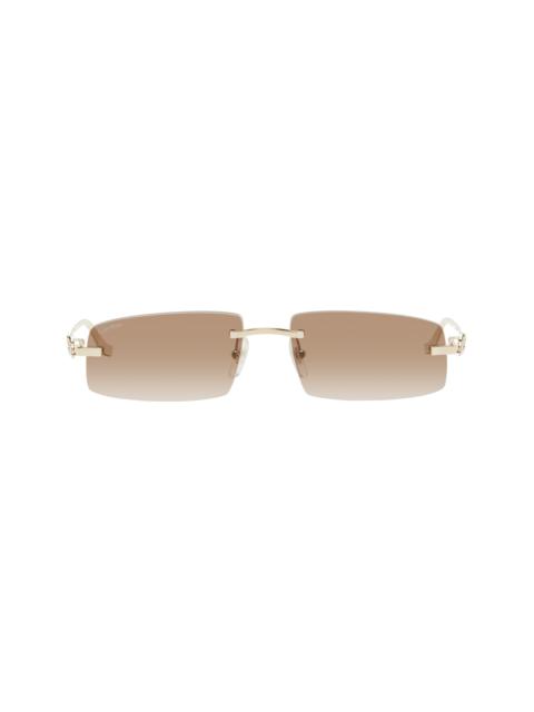 Cartier Gold 'Panthère de Cartier' Sunglasses