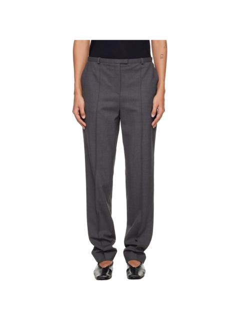 Loulou de Saison Gray Malka Fitted Trousers