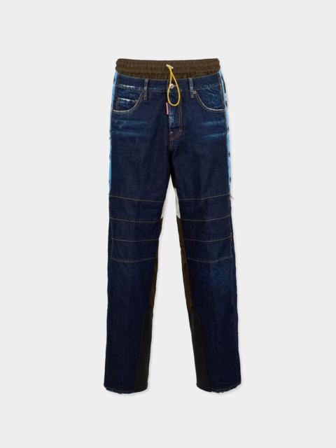 DSQUARED2 D2 STRIPES HYBRID TRACK PANT