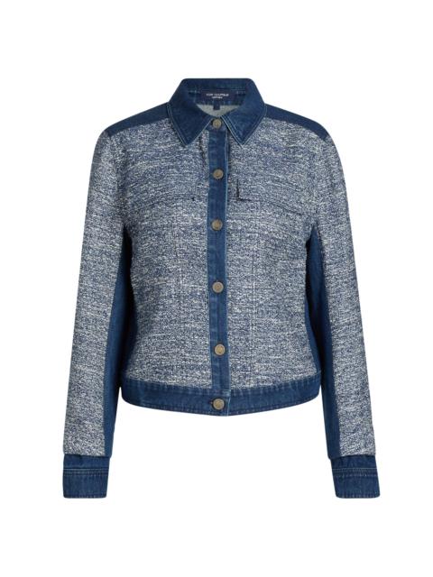 KOBI HALPERIN Women's Gracie Textured Denim Jacket - Navy
