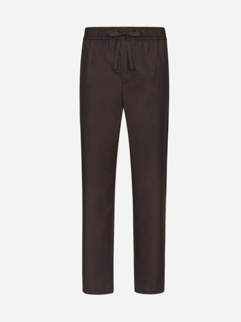 Dolce & Gabbana Poplin jogging pants