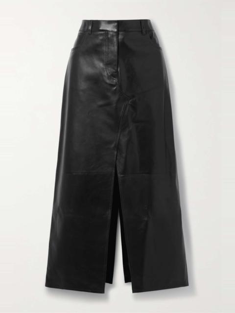 Givenchy Leather maxi skirt