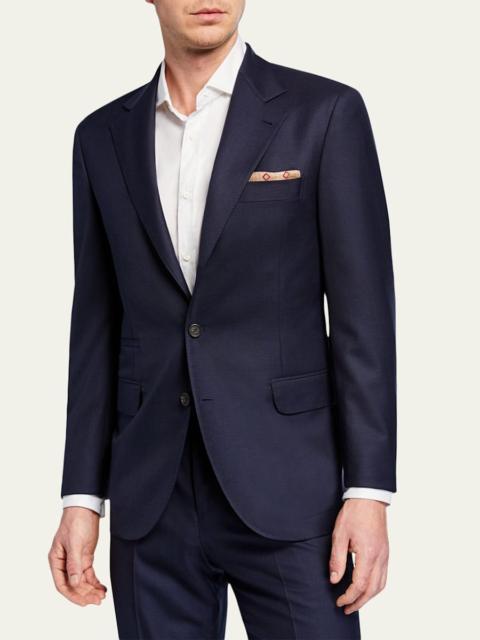 Brunello Cucinelli Men's Two-Piece Pied-de-Poule Super 120s Wool Suit