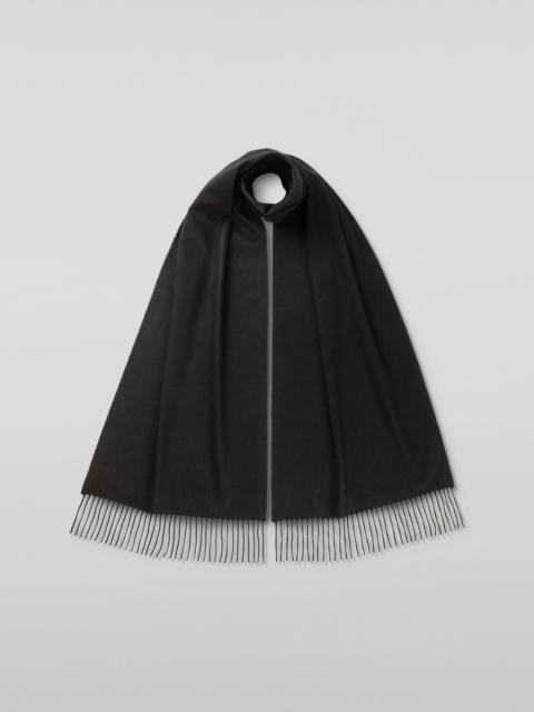 Johnstons of Elgin Merino Wool Black Scarf